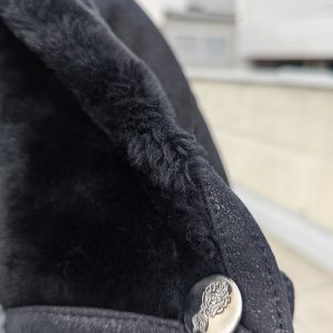 Usnjen podložen plašč Shearling - Image 3